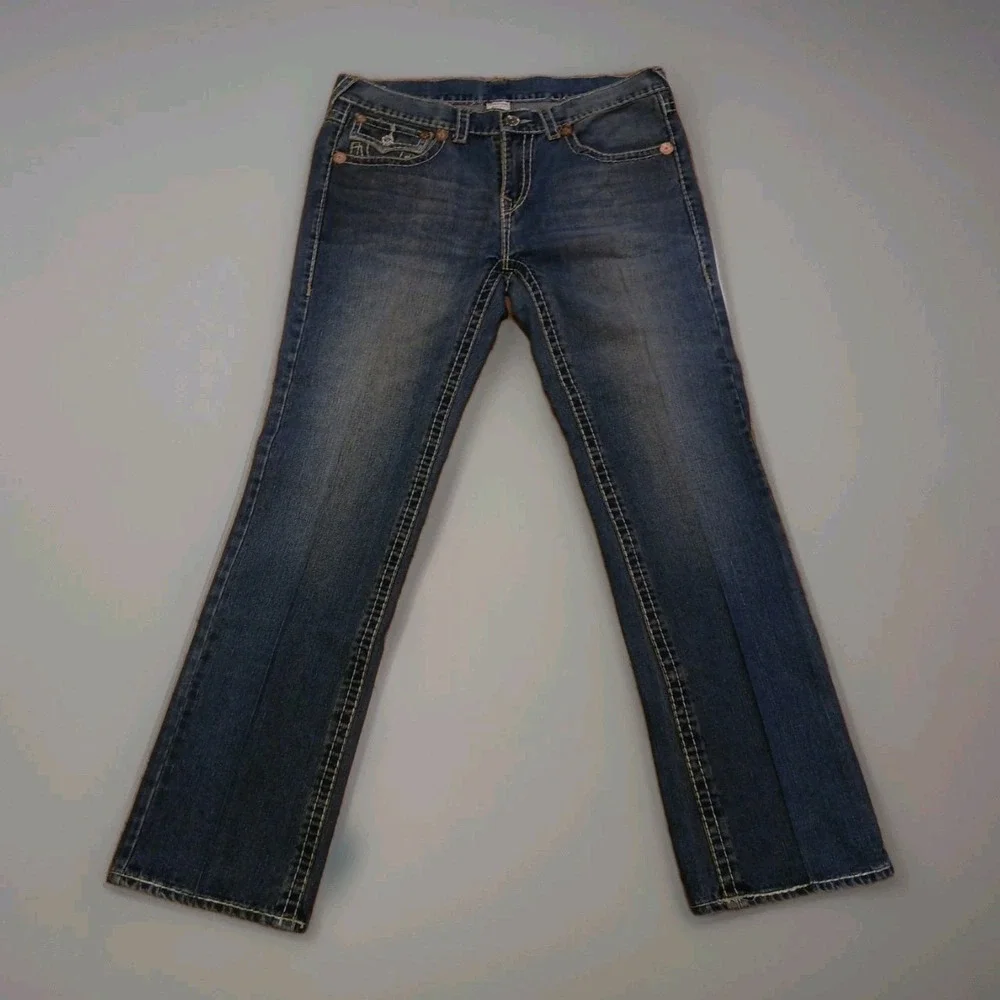 Vintage True Religion Ricky Super T Jeans Men's Size 38 x 34 Made in USA Thick